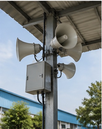 Public address system for emergency communication